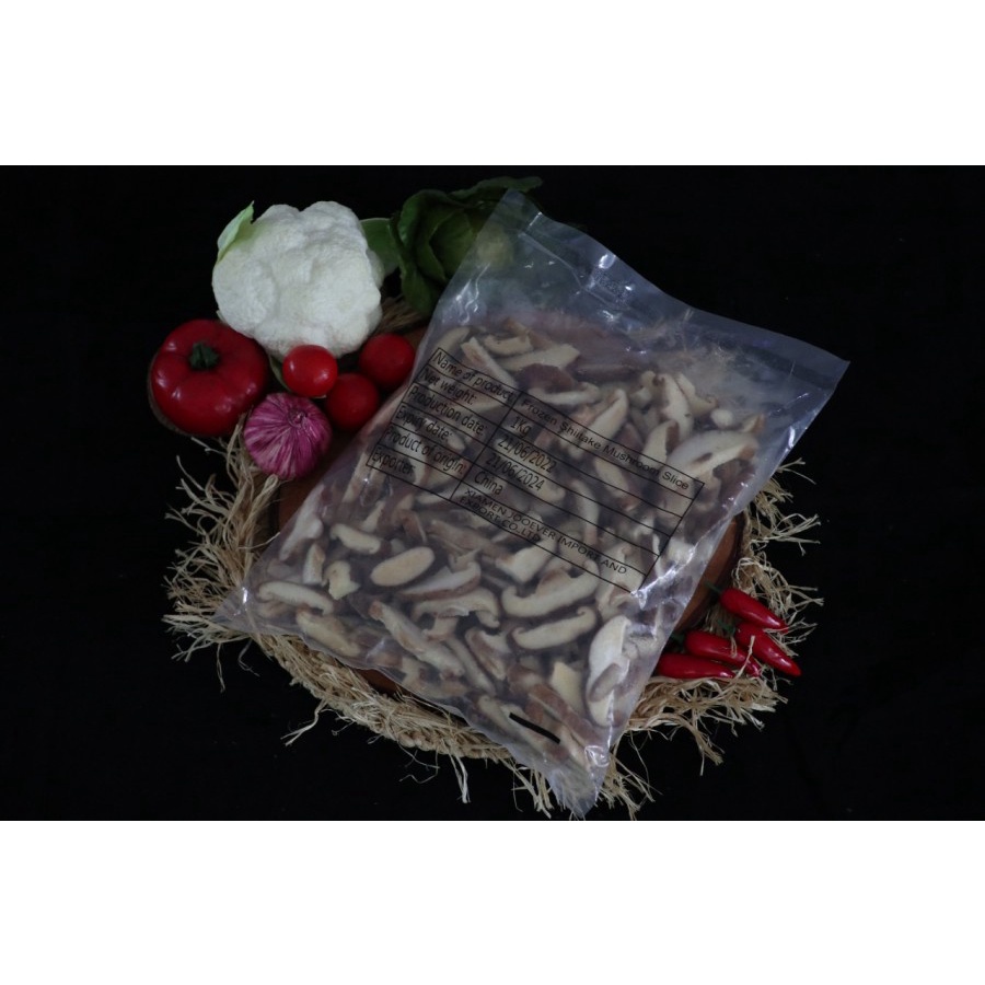 

SHITAKE MUSHROOM SLICE 1KG / JAMUR SHITAKE 1 KG