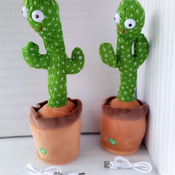 boneka kaktus goyang bisa bicara