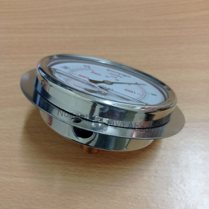 Pressure Gauge Payung Stainless 4 " inchi 5000 Psi