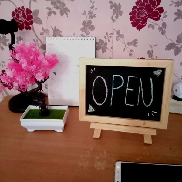 

ATKJaya- Standing mini chalkboard 15x20cm papan kapur kecil blackboard