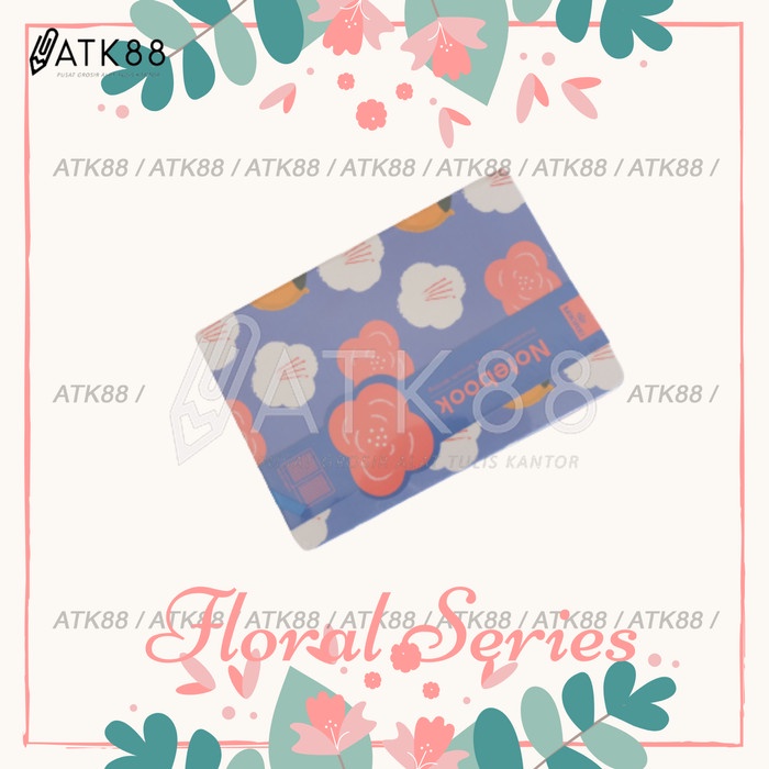 

ATKJaya- Notebook Hardcover Journal Pattern Spiral Line Mikirei Motif Floral