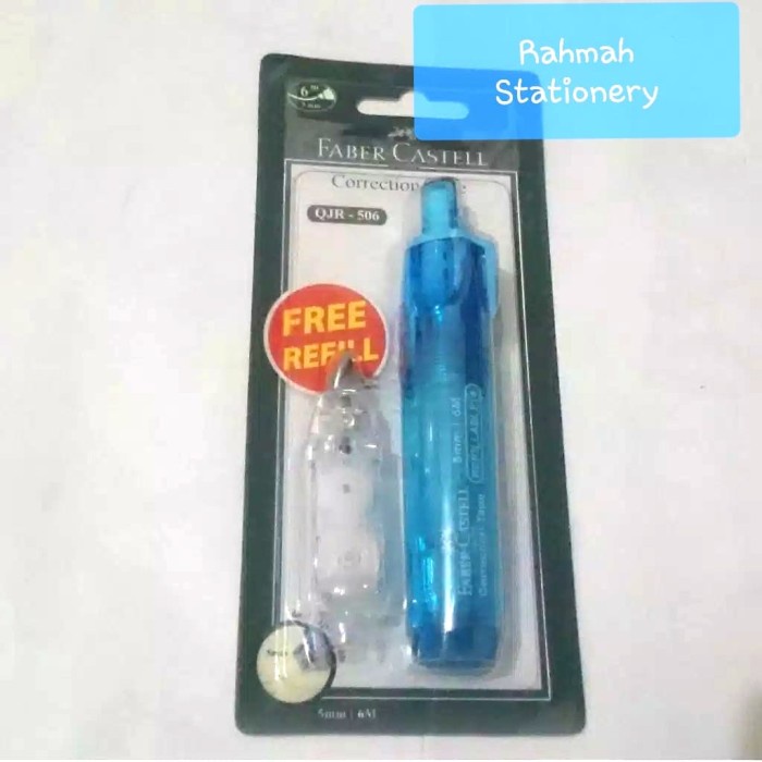 

ATKJaya- Faber Castell Correction tape qjr 506 blue barrel + 1 refill