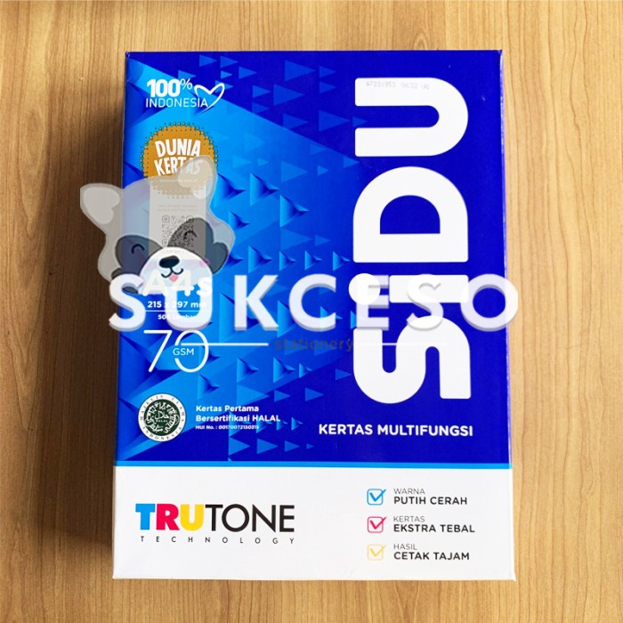 

ATKJaya- SIDU Sinar Dunia A4S Kertas HVS Print Fotocopy 70gr/gsm Berkualitas