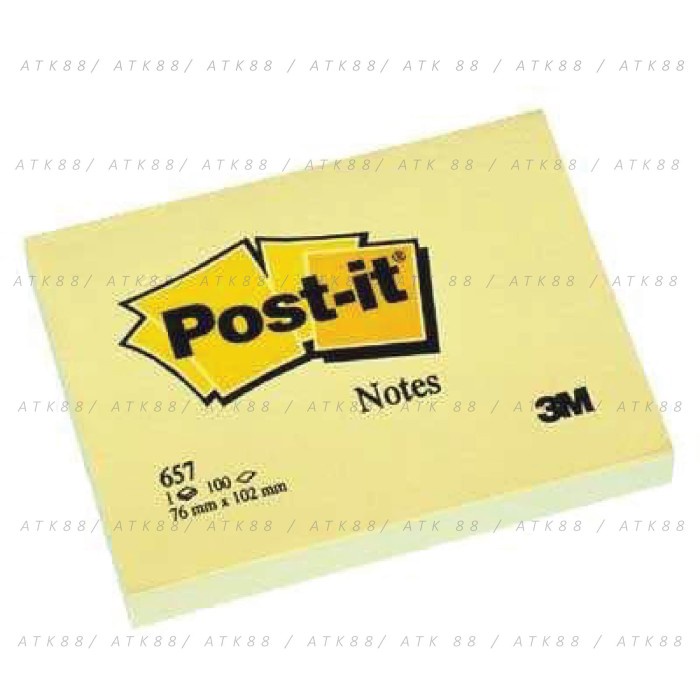 

ATKJaya- Sticky Notes Post-it No. 657 1 Pad. 76 x 102 mm