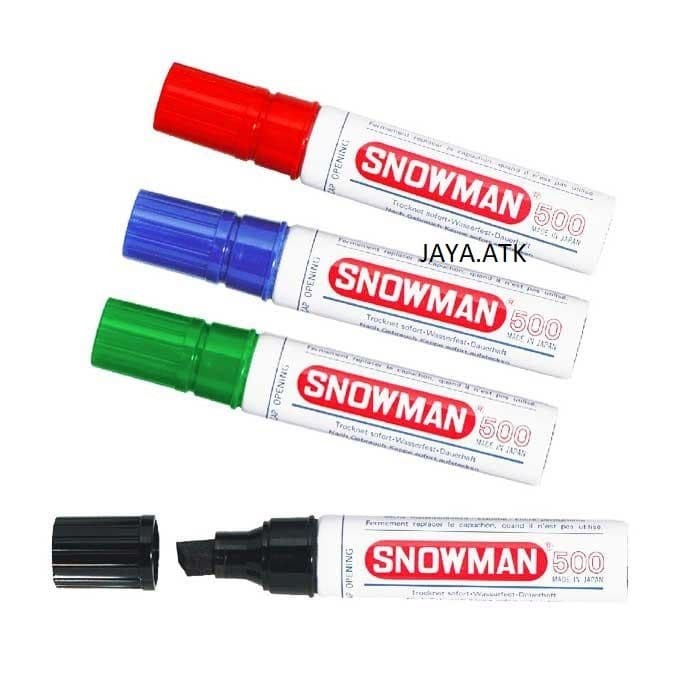 ATKJaya- SPIDOL PERMANEN MARKER JUMBO BESAR SNOWMAN 500 WATERPROOF
