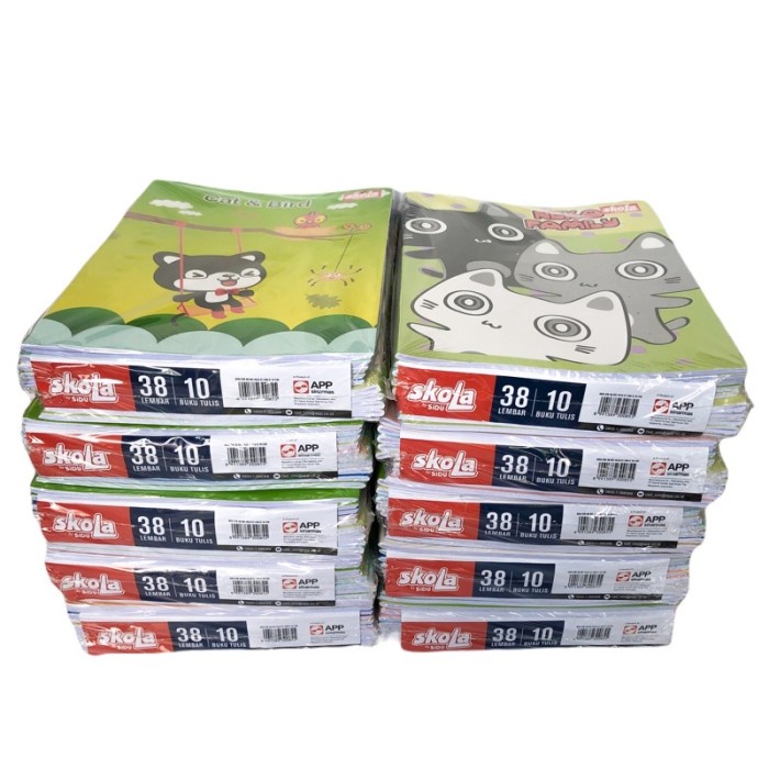 

ATKJaya- Buku Tulis Sidu SKOLA 38 Lembar Murah / Buku Sekolah 1 Pak isi 10 Buku