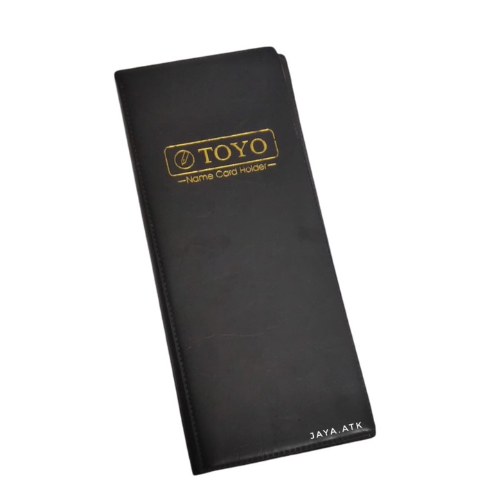 

ATKJaya- BUKU KARTU NAMA 48 NAME CARD HOLDER HITAM KULIT PVC 4 SUSUN TOYO