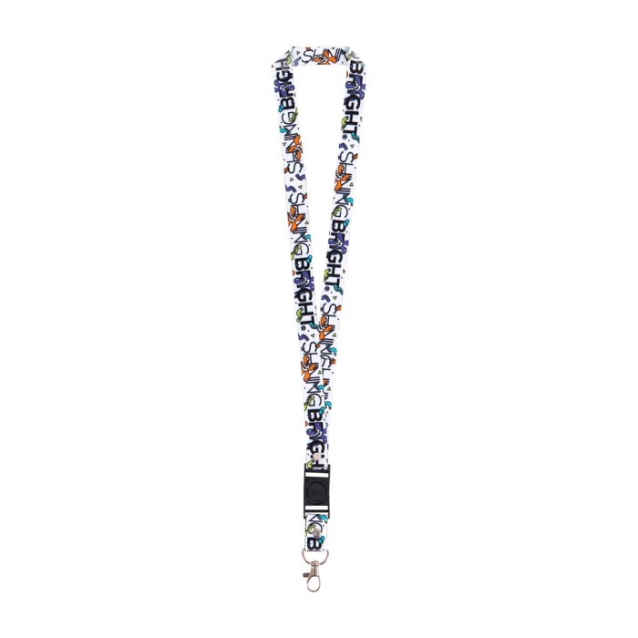 

ATKJaya- Shining Bright Funney Lanyard - White