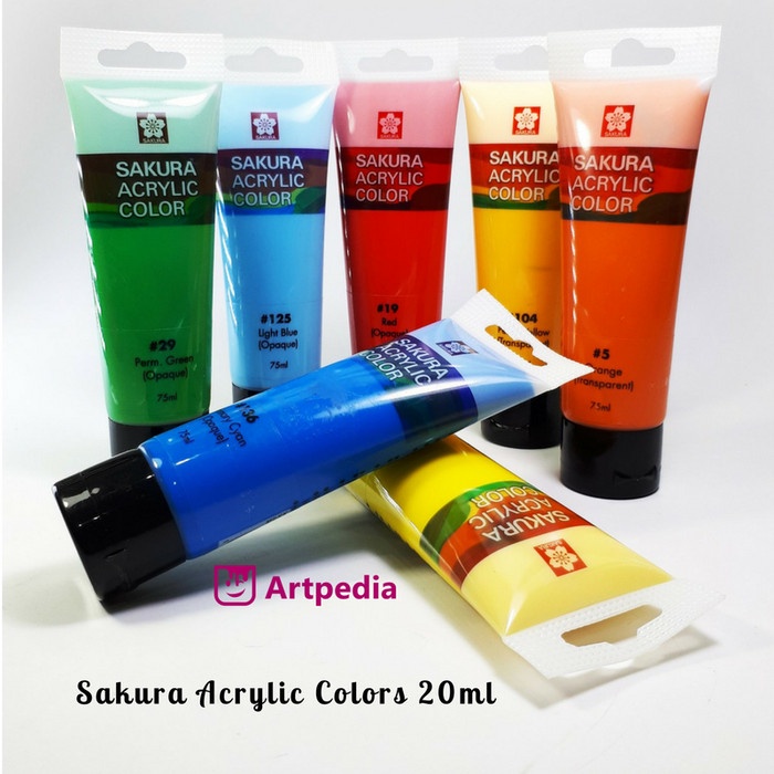

ATKJaya- Sakura acrylic colour 20ml / Cat Akrilik Sakura 20ml