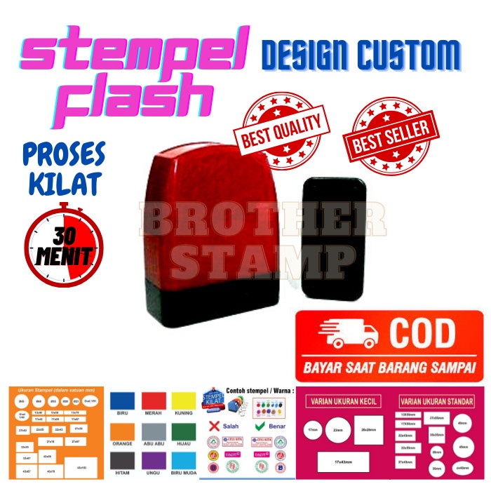 

ATKJaya- STEMPEL NAMA & NO TLP /13 X 43 mm /OTOMATIS TINTA /STEMPEL LUNAS