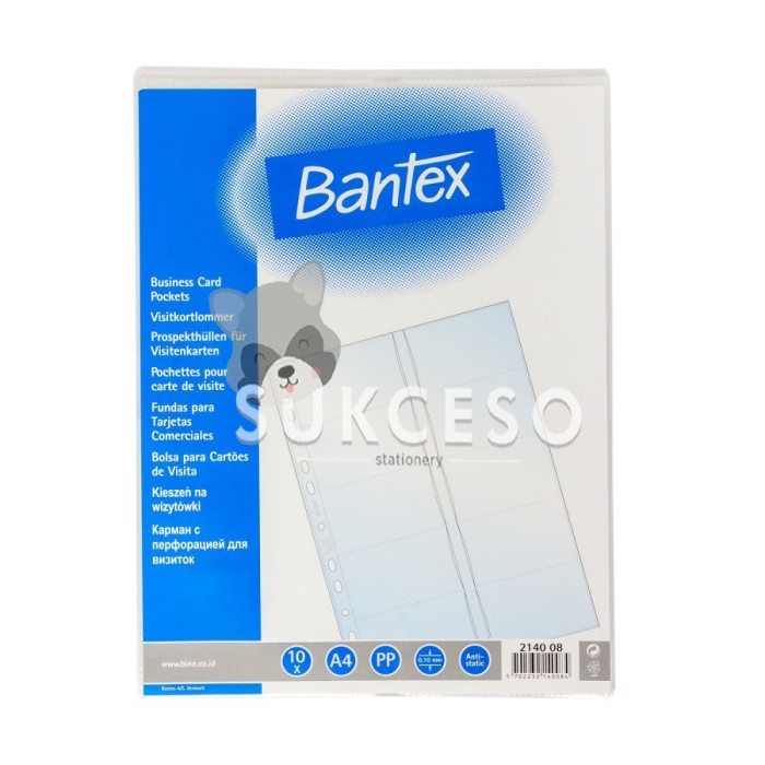 

ATKJaya- Bantex Business Card Pocket A4 2140 08 10 Pocket Untuk Kartu Nama