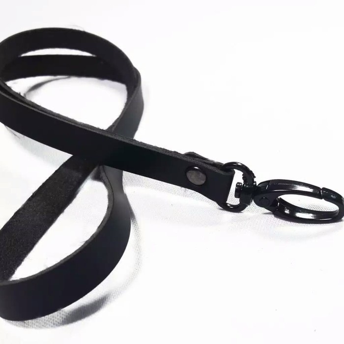 

ATKJaya- Tali ID CARD (Black) Lanyard Faux Leather