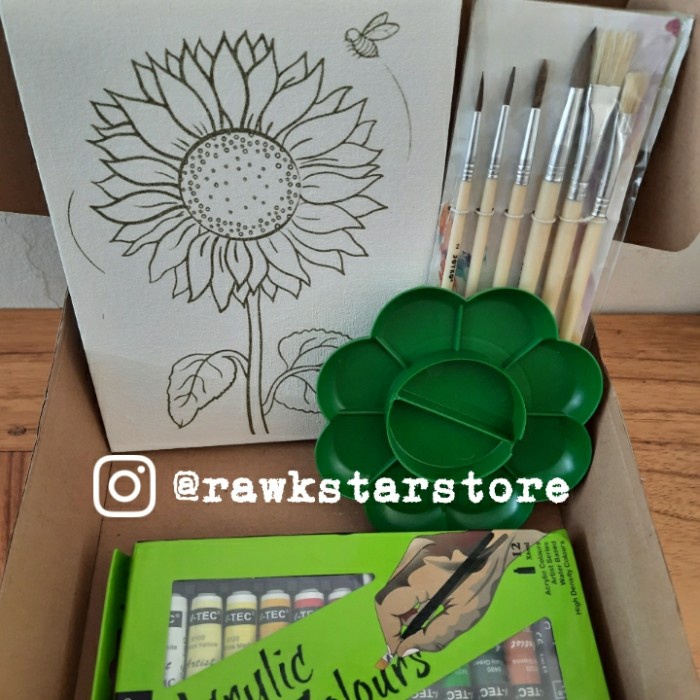 

ATKJaya- Paket A Lukis Kanvas Gambar Painting for Kids Art