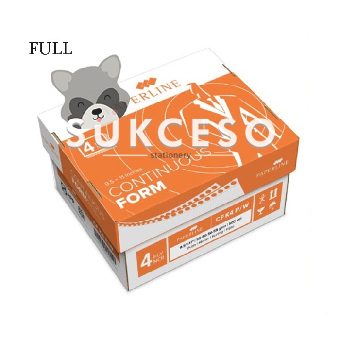 

ATKJaya- Paperline PPL Continous Form 4 Ply Warna / Kertas CF K4 W