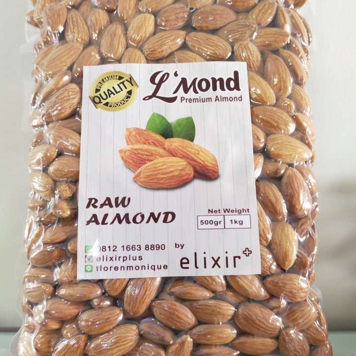 

JH8 kacang almond 1kg / kacang almond mentah /almond / kacang almond raw