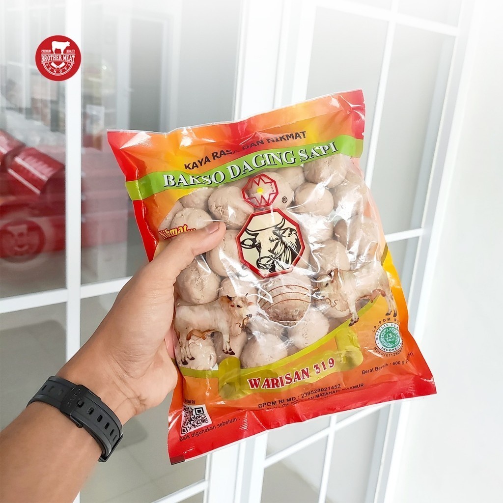 

Warisan 319 Bakso Sapi Urat isi 50 600gr - Brothermeatshop