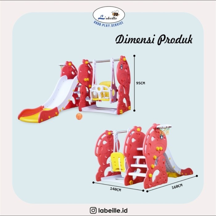 Bagus Labeille Kc 533 C Perosotan Ayunan Luxury Whale Dolphin Slide Swing