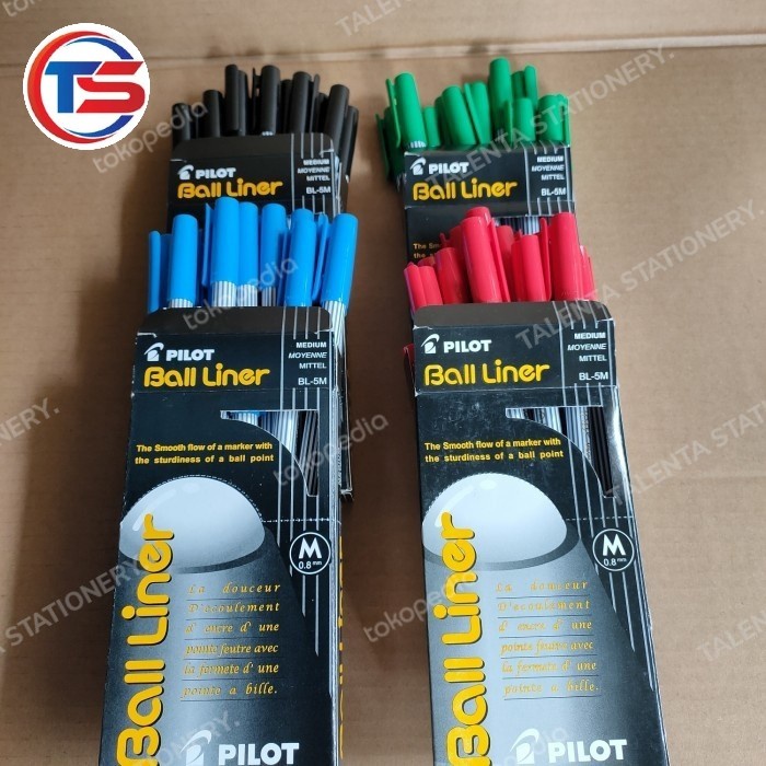 

[tmr] - pulpen pilot balliner (M. 0.8mm) warana hitam & biru.