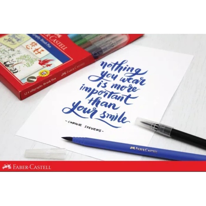 

CALLIGRAPHY BRUSH PEN FABER CASTELL 12 WARNA