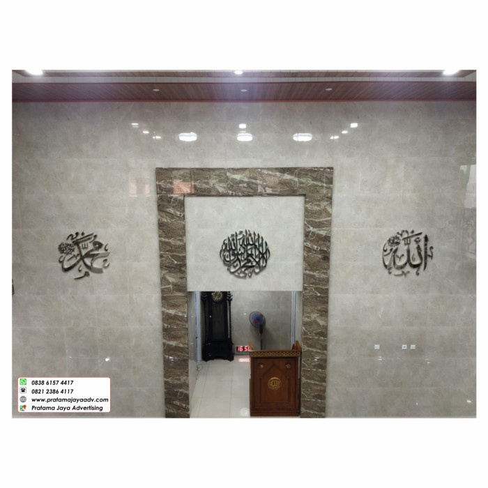 

KALIGRAFI STAINLESS MIRROR 1 SET UK. 100X100