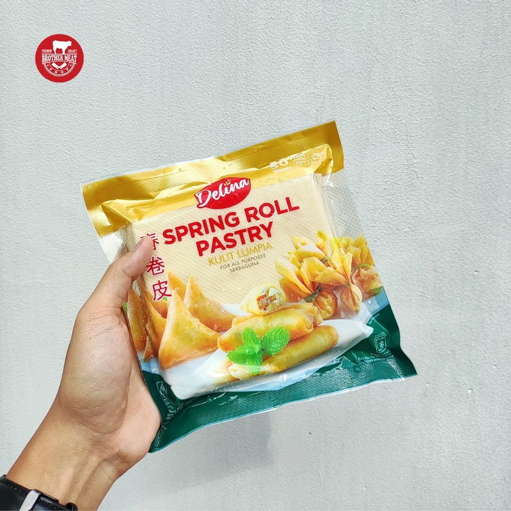 

Delina Spring Roll Pastry, Kulit Lumpia Serbaguna - Brothermeatshop