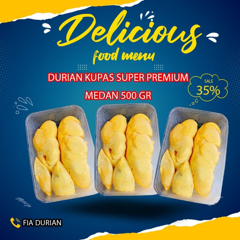 

DURIAN KUPAS MEDAN 500gr/DUREN/DURPAS MEDAN/DURPAS MURAH/DURIAN
