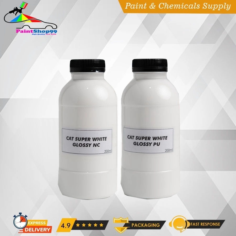 Cat mobil motor putih Super White cat duko