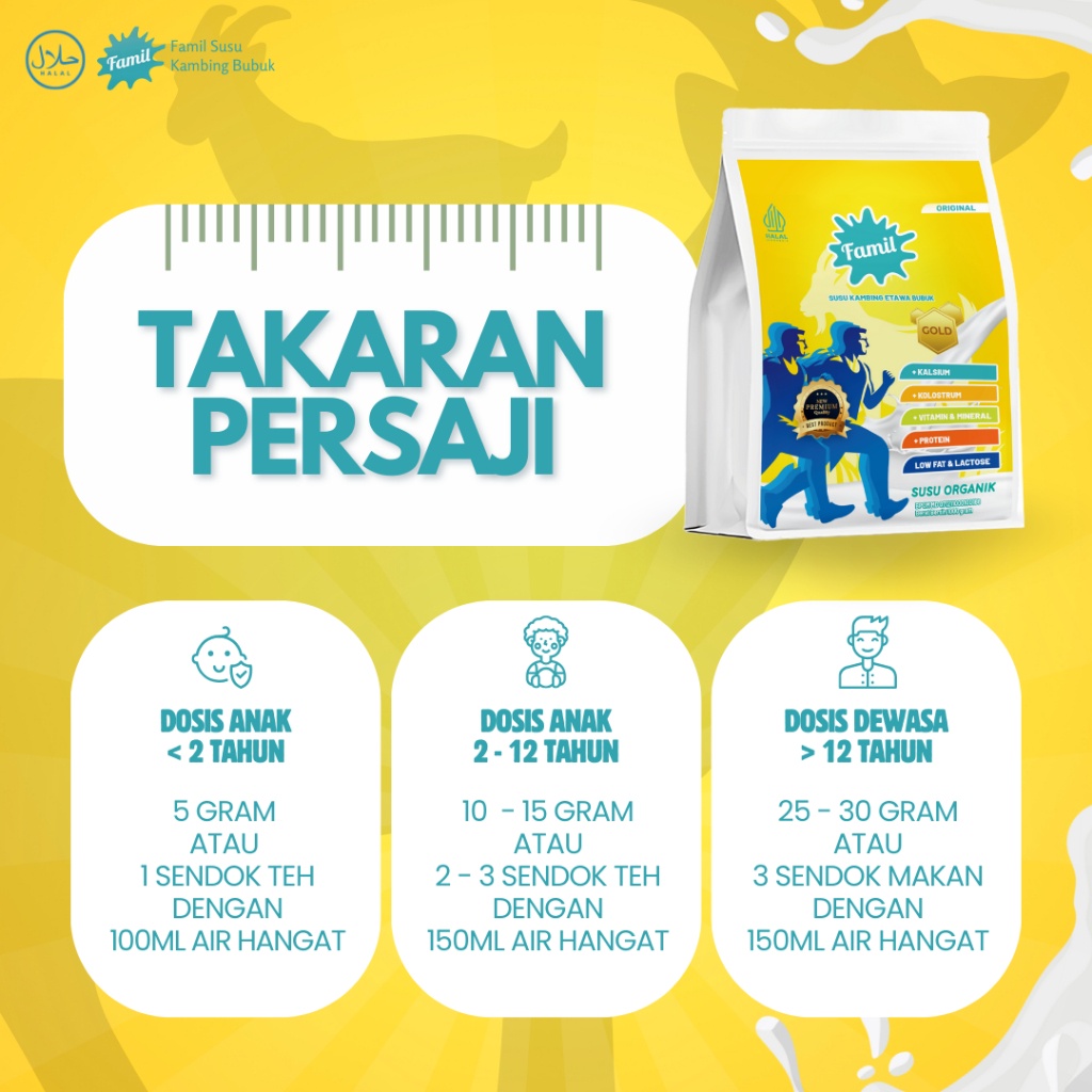

Susu Kambing Etawa Bubuk Murni Organik Super Premium 1000Gram / 1Kg Original Gold Lebih Sehat dan