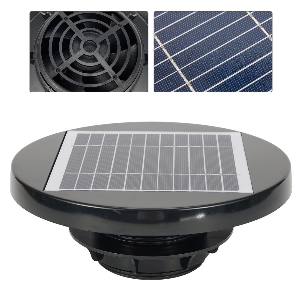 Solar Exhaust Fan Ventilator Loft Vent Solar Panel Powered Roof Fan Air Extractor For Boat Rv