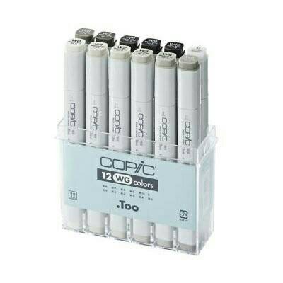 

COPIC MARKER WARM GRAY 12 PCS