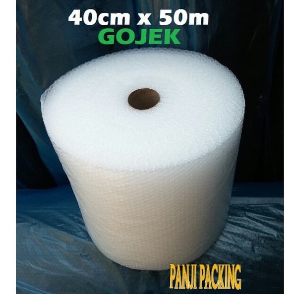 

SOUVEN- Bubble wrap bening 40cm x 50m plastik buble warp roll Bandung gojek