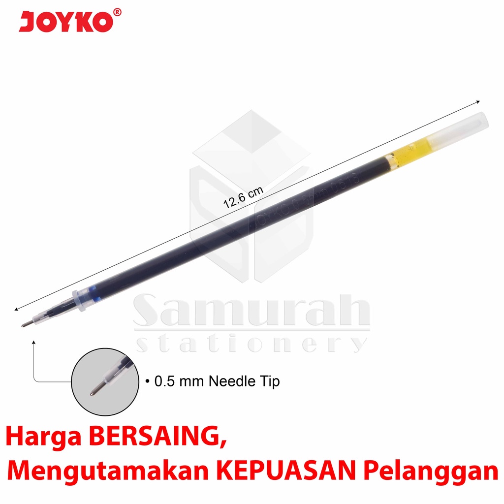 

IK! Isi Pulpen Gel Joyko GPR 203 0.5 mm / Gel Pen Refill Isi Ulang Pen 05 mm mata Jarum kecil tipis