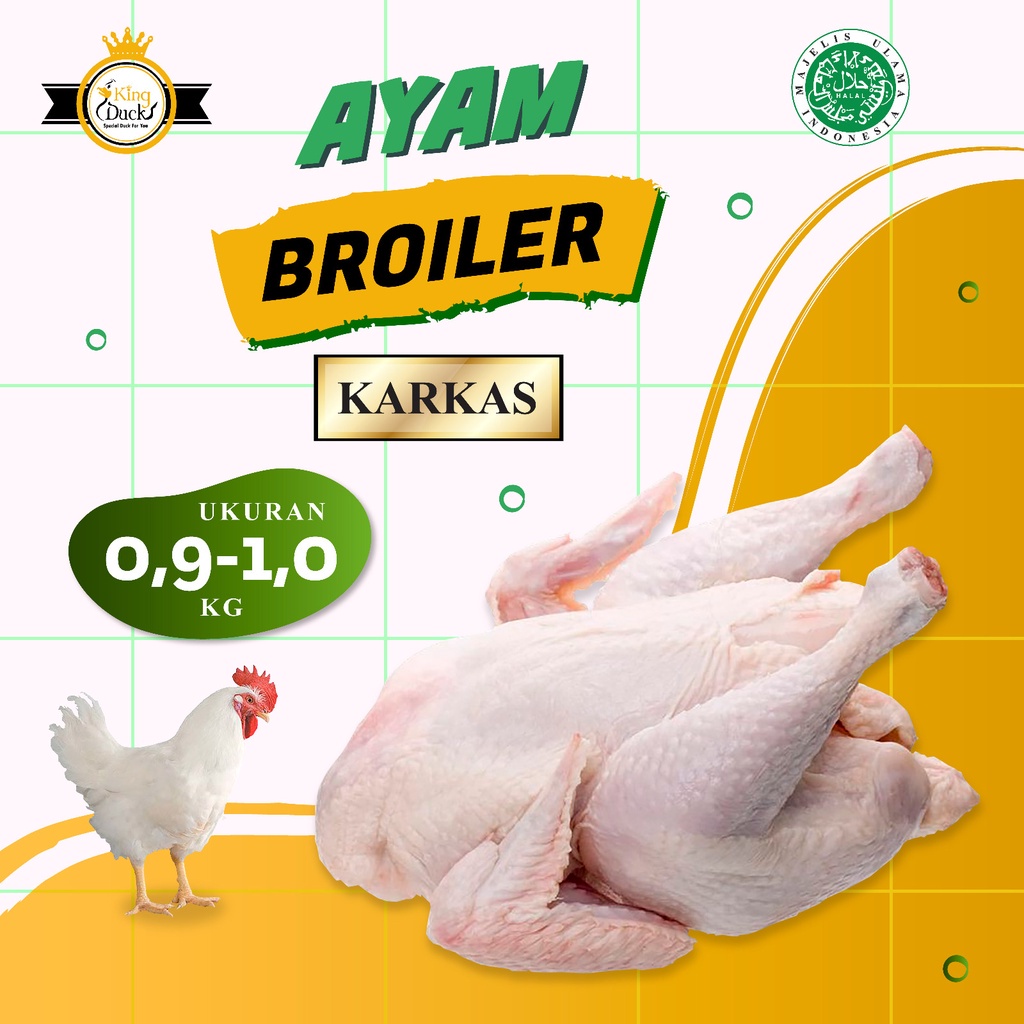

AYAM BOILER 0.6 KG - 1.0 KG (Berat Bersih) TANPA KEPALA KAKI