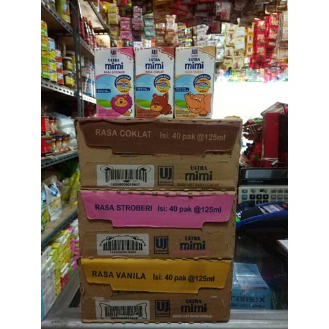 

Susu Ultra Milk UHT MIMI 125ml (1dus = 40pc) Gojek Only
