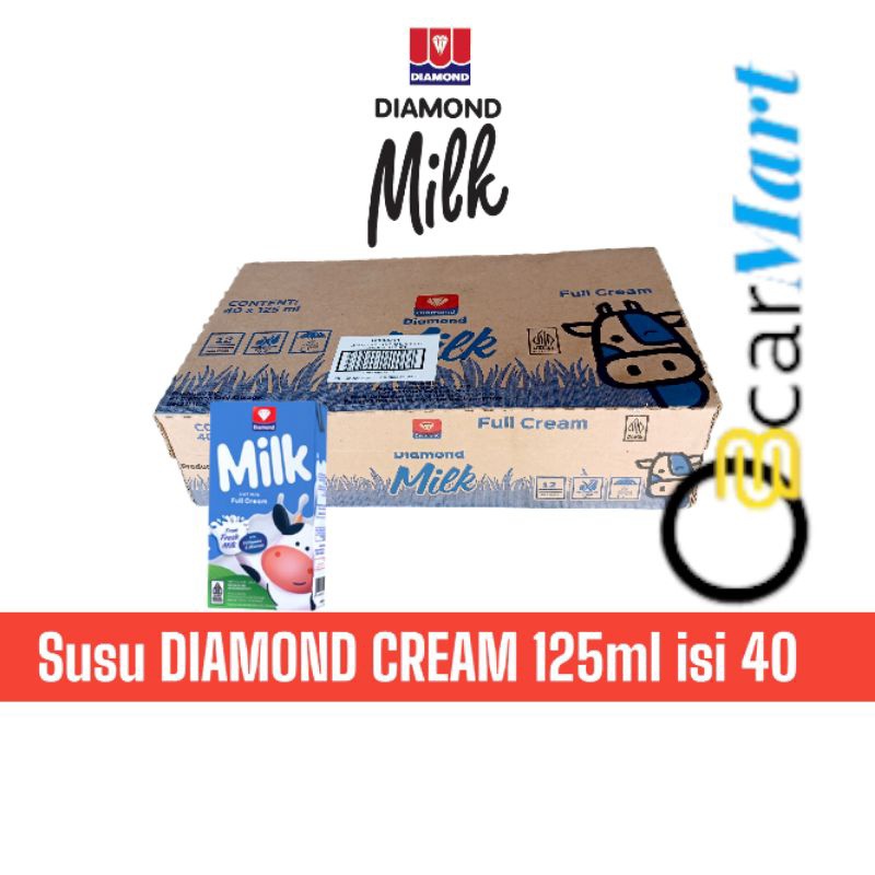 

Susu UHT DIAMOND FULL CREAM 125ml isi 40