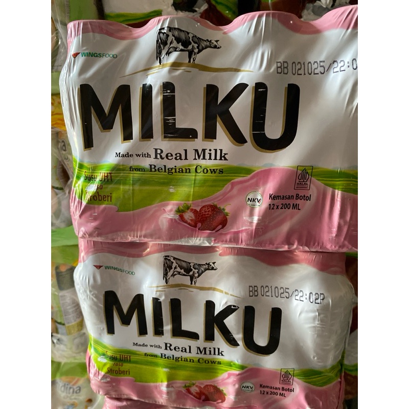 

Milku coklat strawbery plain 200ml isi 12