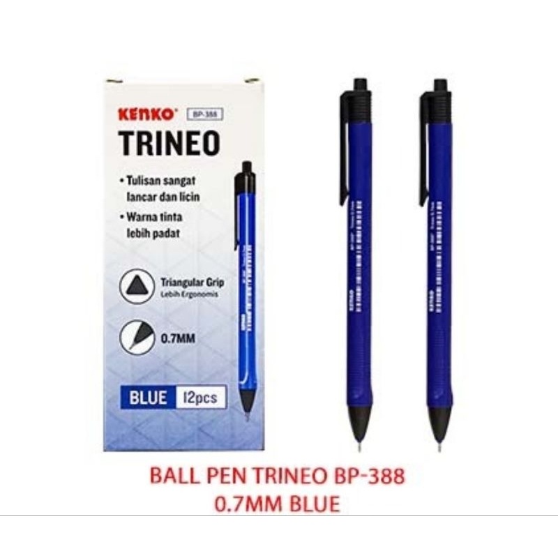 

IK! Kenko Trineo Ball Pen BP-388 0.7MM Hitam/Biru/Merah