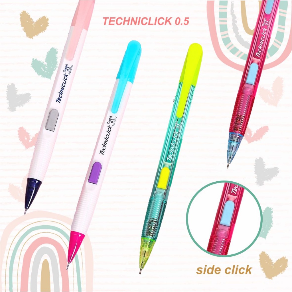 

IK! Pensil Mekanik Pentel Techniclick 0.5mm Warna Cerah