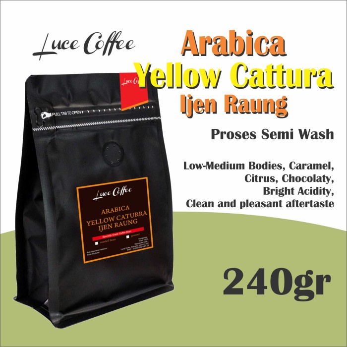 

JH8 Kopi Arabica Yellow Caturra Ijen Raung 240gr - Biji atau Bubuk