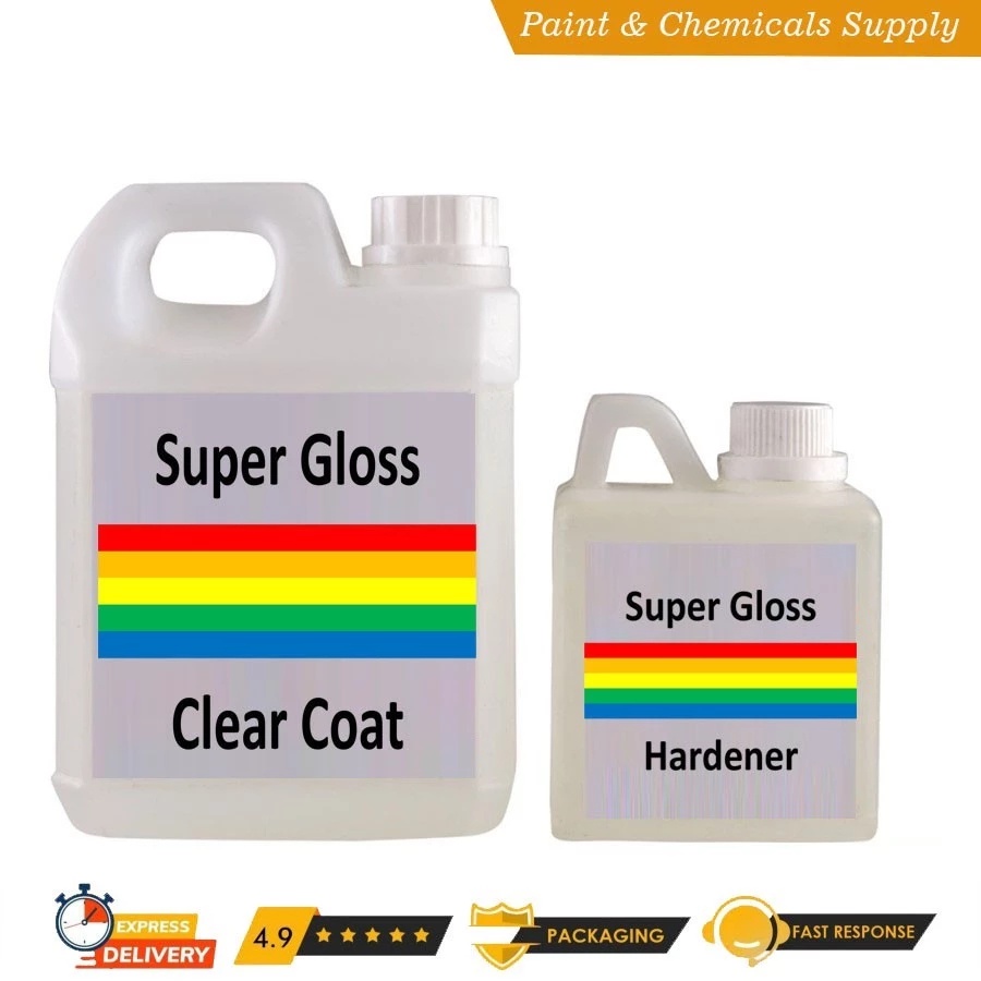Clear PU Hi Gloss Clear Coat HS 2:1 Pernis Mobil Motor