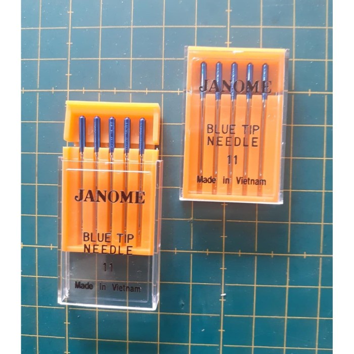 JARUM JAHIT KAOS JANOME (BLUE TIP) MESIN JAHIT PORTABLE