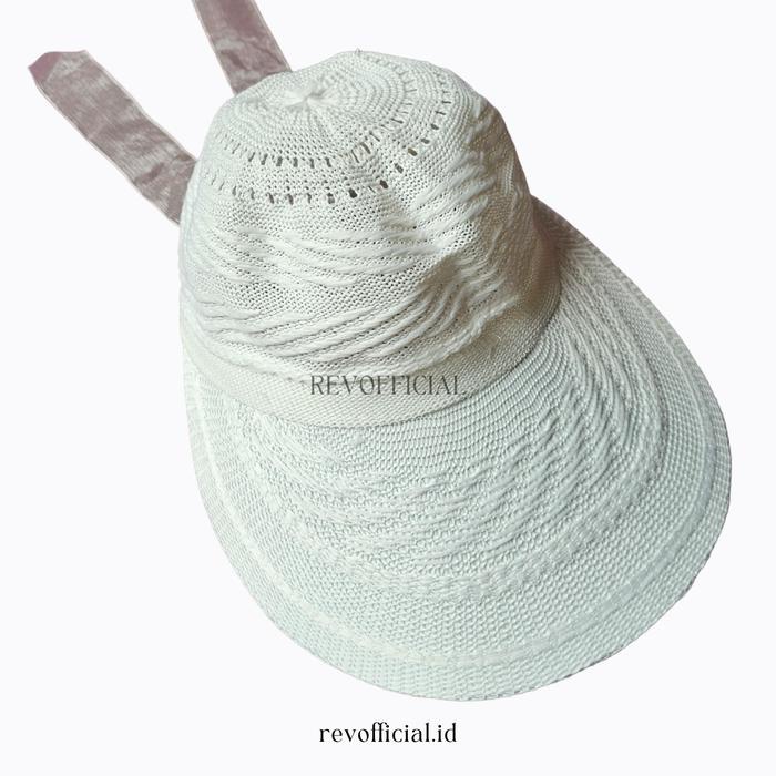 Topi Umroh Pet Rajut Model Topi Golf - Bahan Full Rajut