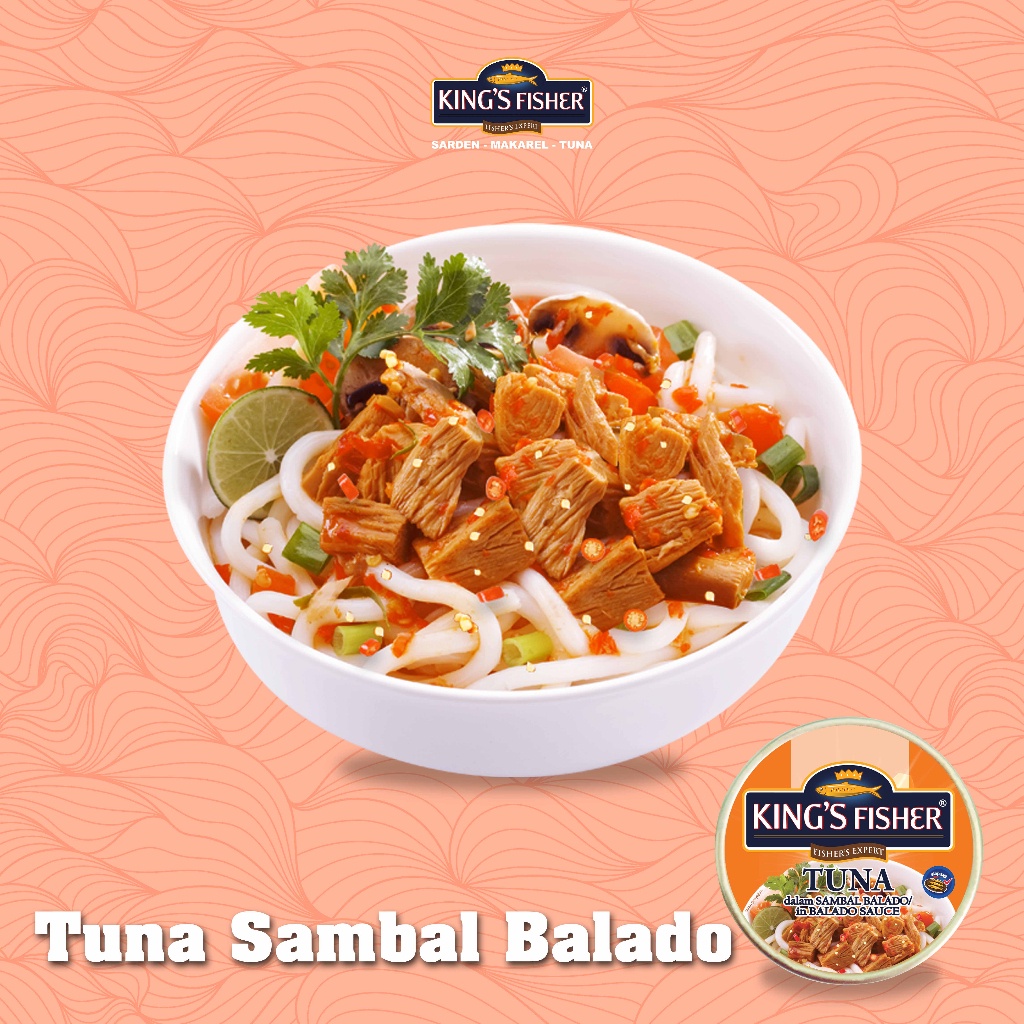 

Ktmstore King's Fisher Tuna Sambal balado Daging Tuna Makanan Kaleng 170 g