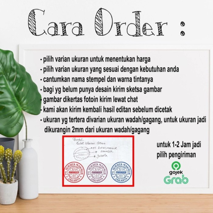 

STEMPEL PERUSAHAAN, LOGO, NAMA TANDATANGAN,LUNAS STAMPLE FLASH STEMPLE