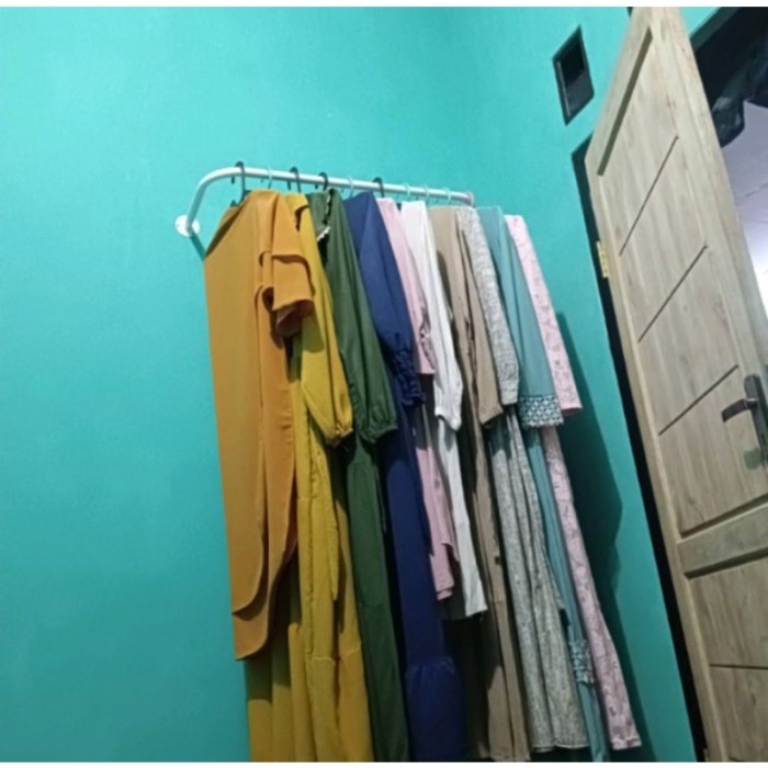 Rak Gantungan Baju Dinding Tempel Castok Gantungan Baju Besi Dinding