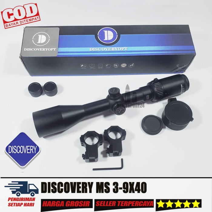 Terlaris Teleskop Discovery 3-9x40 MS Discovery MS 3-9x40 Tahan Getar Terbaru SALE