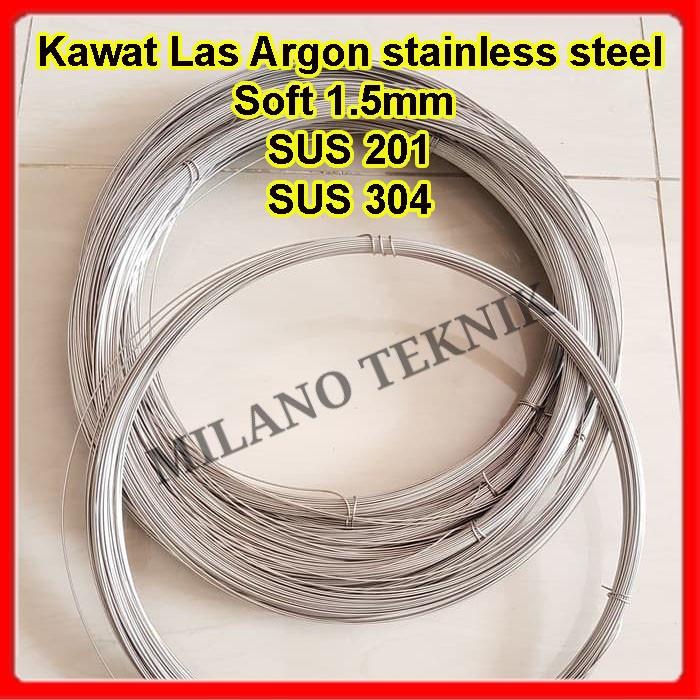 TOP KAWAT LAS STAINLESS STEEL 1.5 MM SOFT KAWAT ARGON LAS STAINLESS -