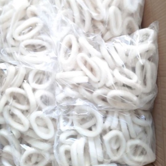 

Cumi ring frozen calamari berat 1 kilogram dan 500gr