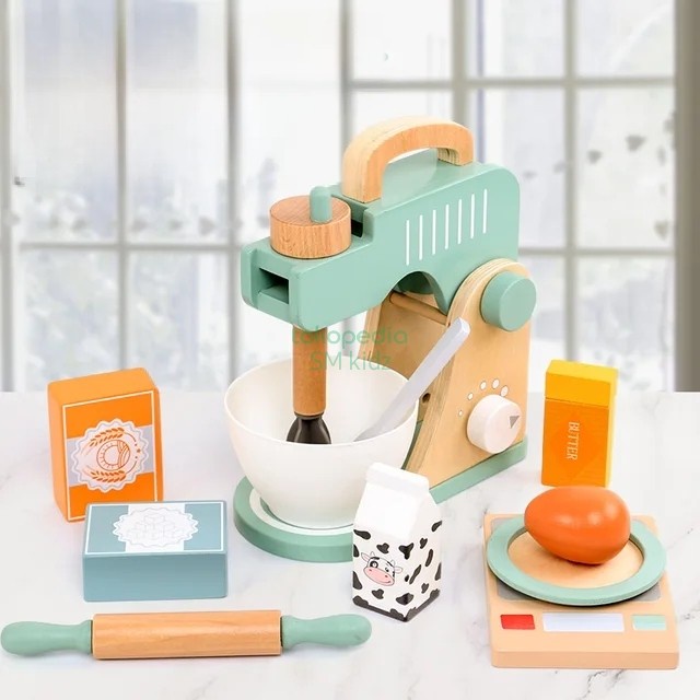 

..... Kabi Wooden Mixer/Mainan Masak Anak Mesin Adon Roti