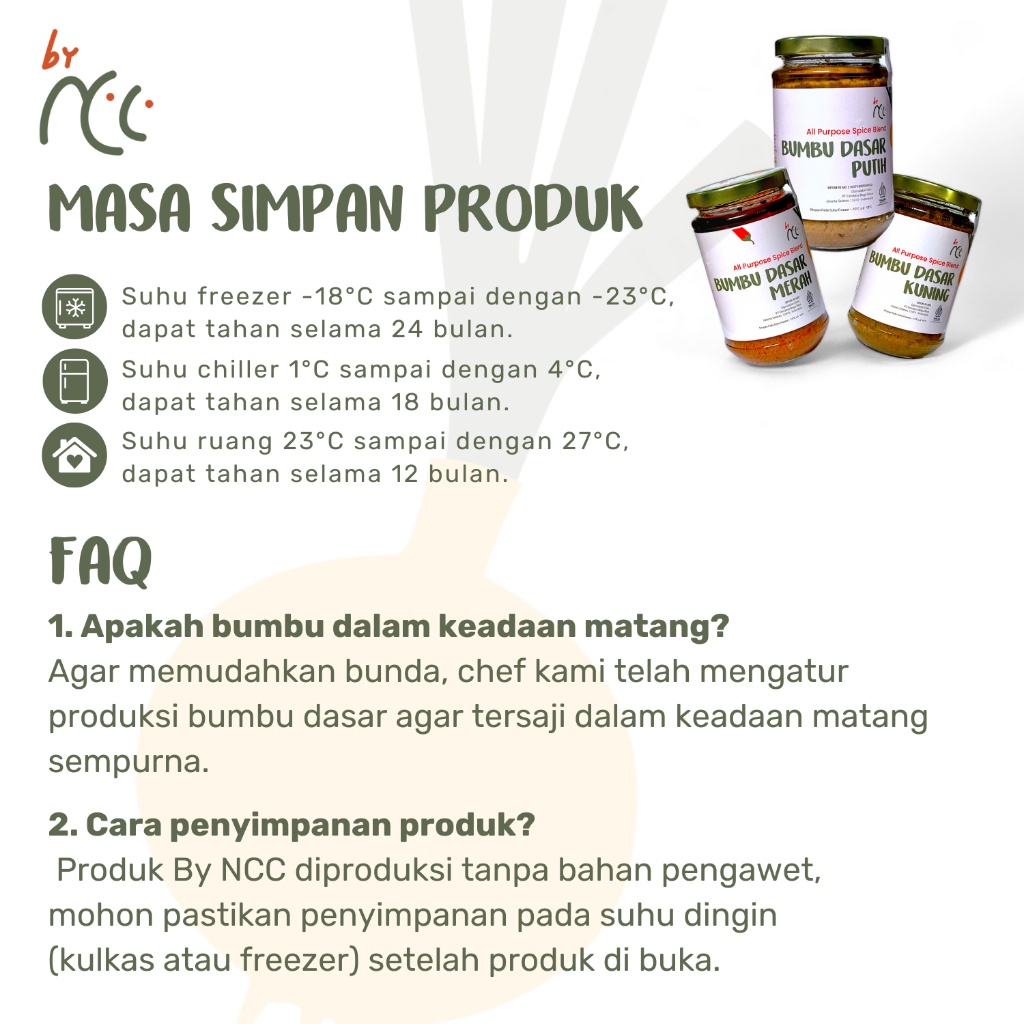 

By NCC Bundling Bumbu Dasar Merah Kuning Putih Masak Makanan Cepat Saji Favorit Premium Termurah